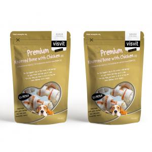 Knotted bone with Chicken for Dogs - small